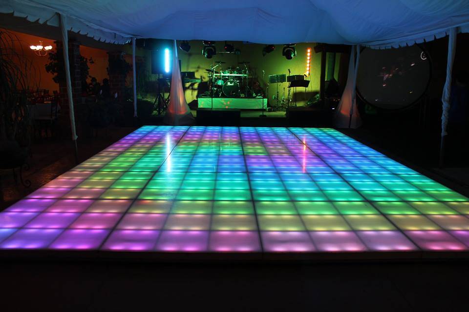 Pista de baile iluminada