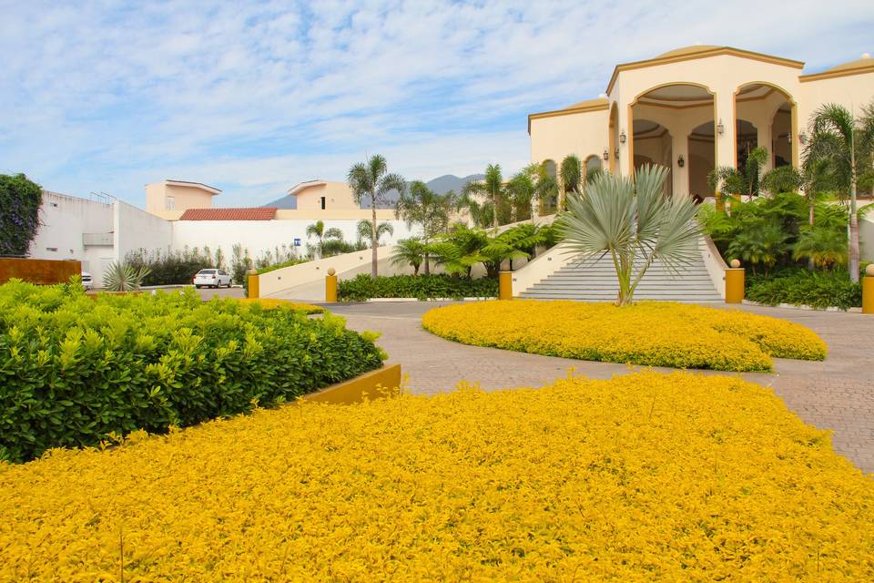 Jardín florido