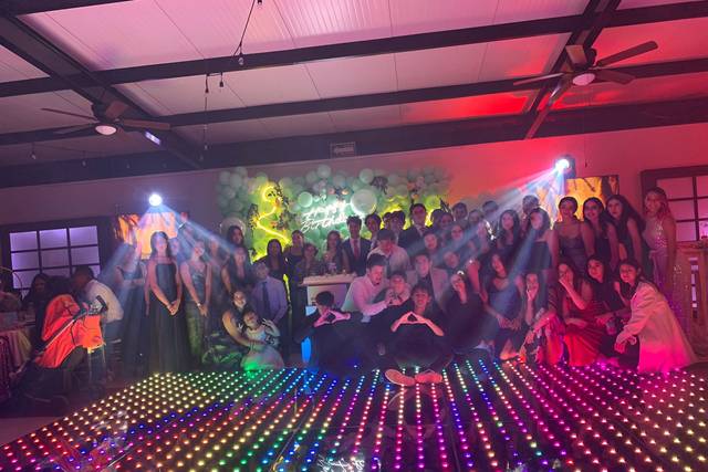Pista de baile y luces