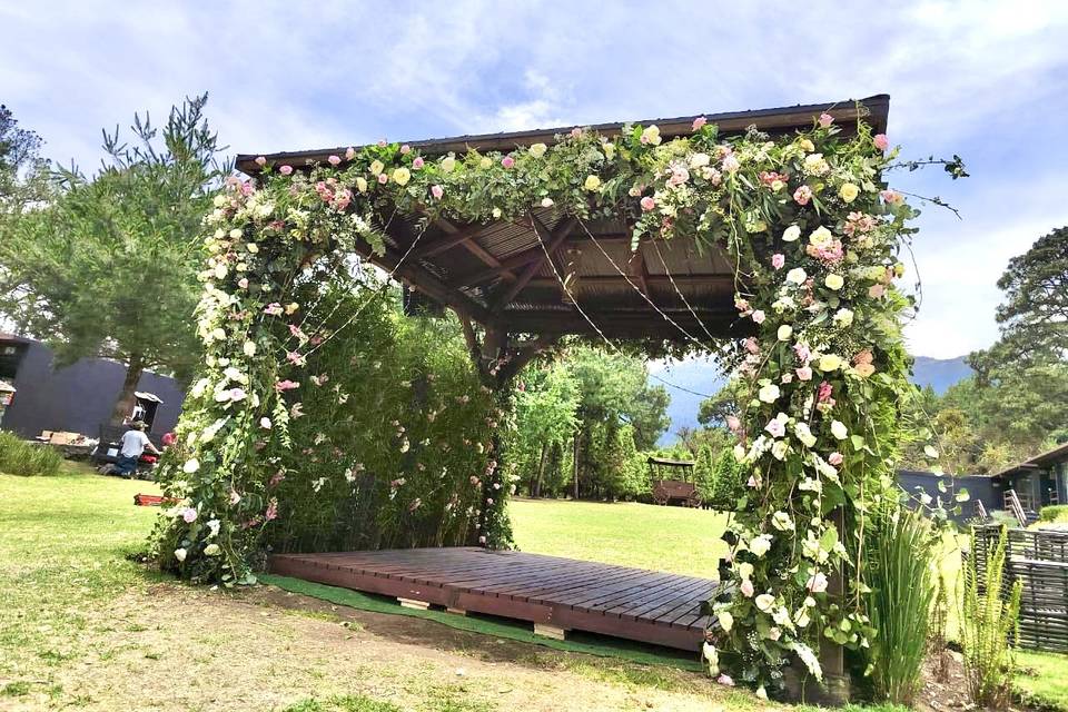 Gazebo decorado