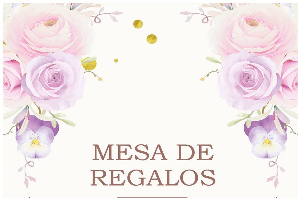 Mesa de regalos