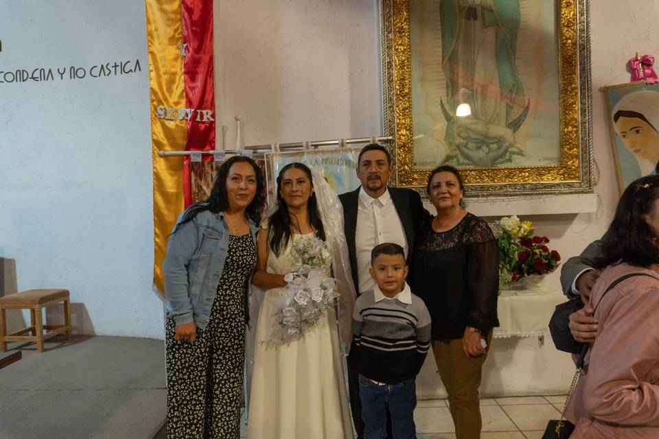 Foto familia novio