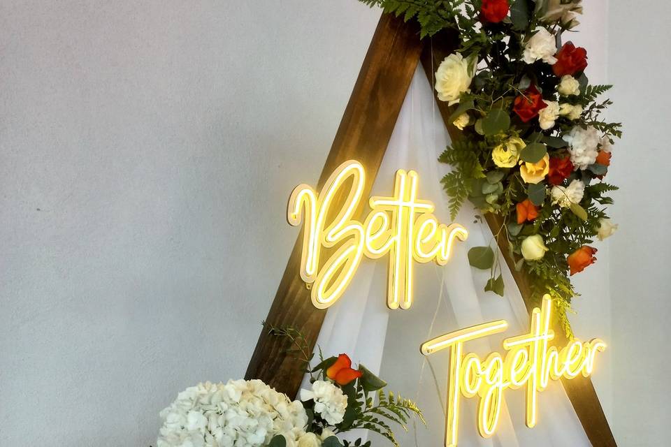 Backdrop novios