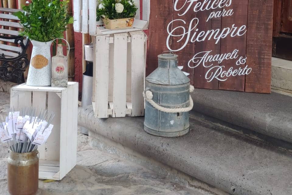 Deco recepción