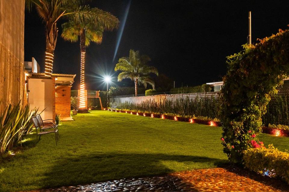 Terraza de noche