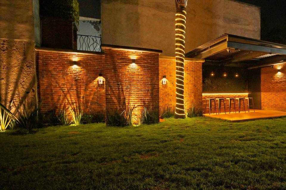 Terraza de noche