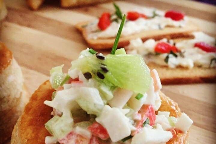 Bolobanes con relleno d surimi