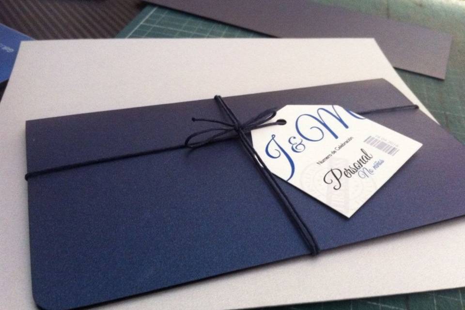 Invitacion caretra azul