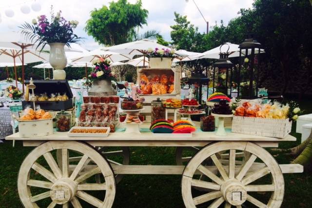 Carreta de dulces mexicanos