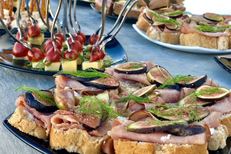 Canapés y banquetes