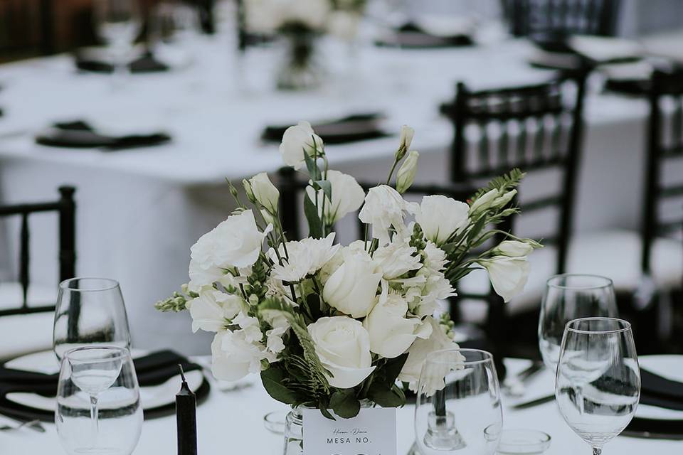 Boda blanco y negro