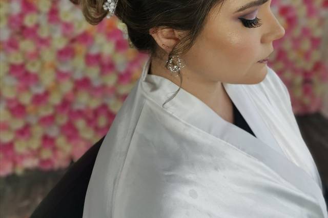 Maquillaje y peinado nupcial