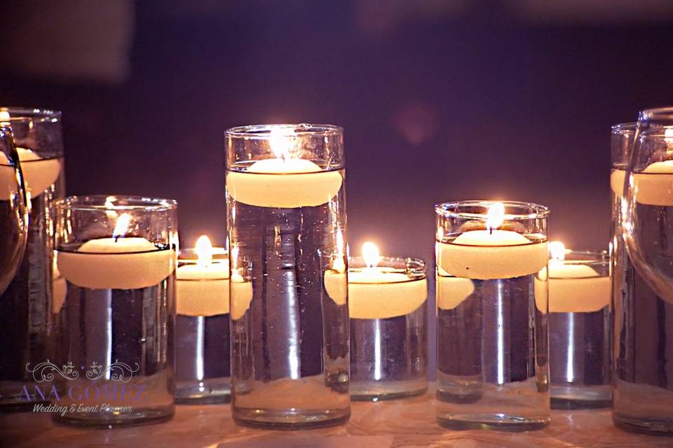 Decoración con velas