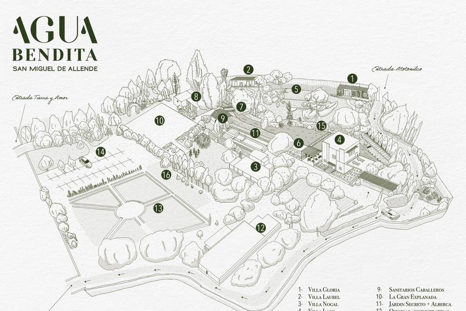 Mapa Agua Bendita