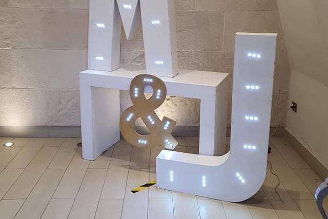 Letras iluminadas
