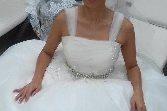 Vestido de novia de tul