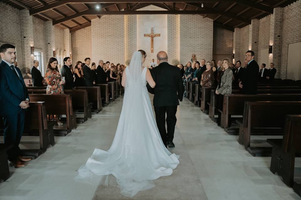 Llegando al altar