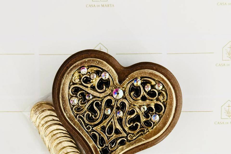 Estuche de madera para arras