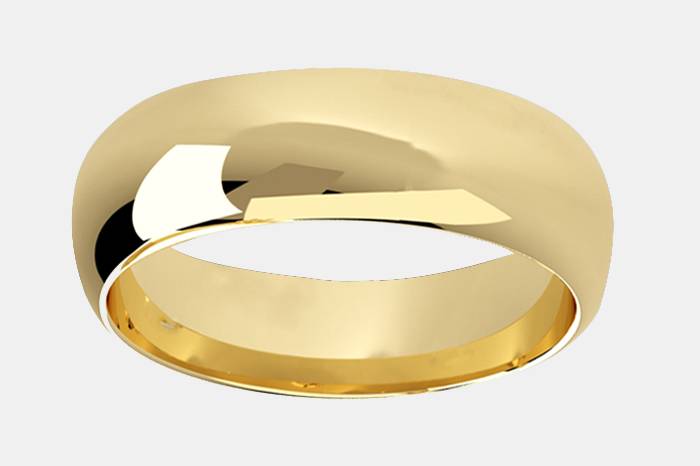 Argolla de matrimonio oro 14k