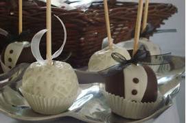 Manzanas decoradas para boda