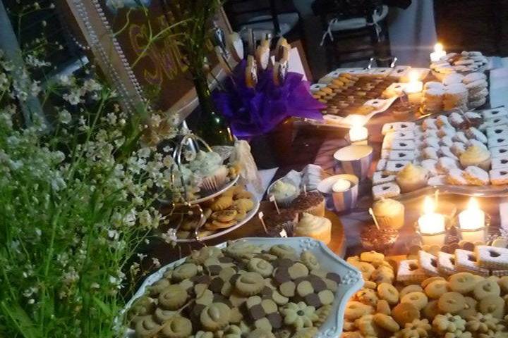 Mesa de galletas para boda