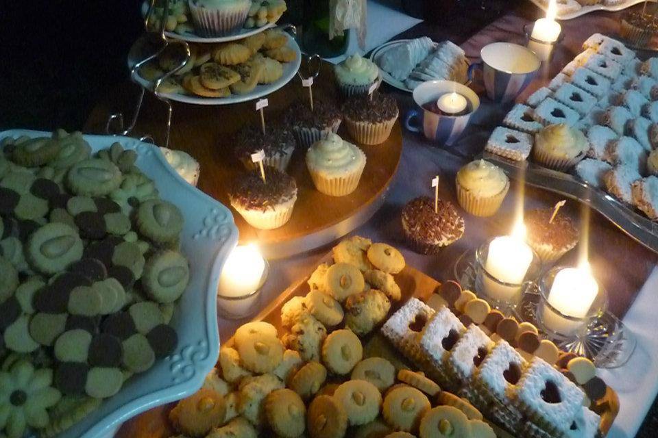 Mesa de galletas para boda