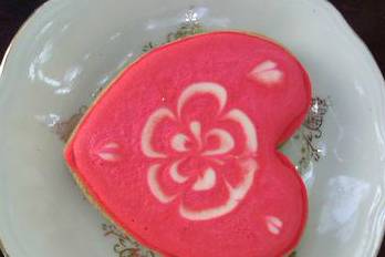 Galleta en corazón