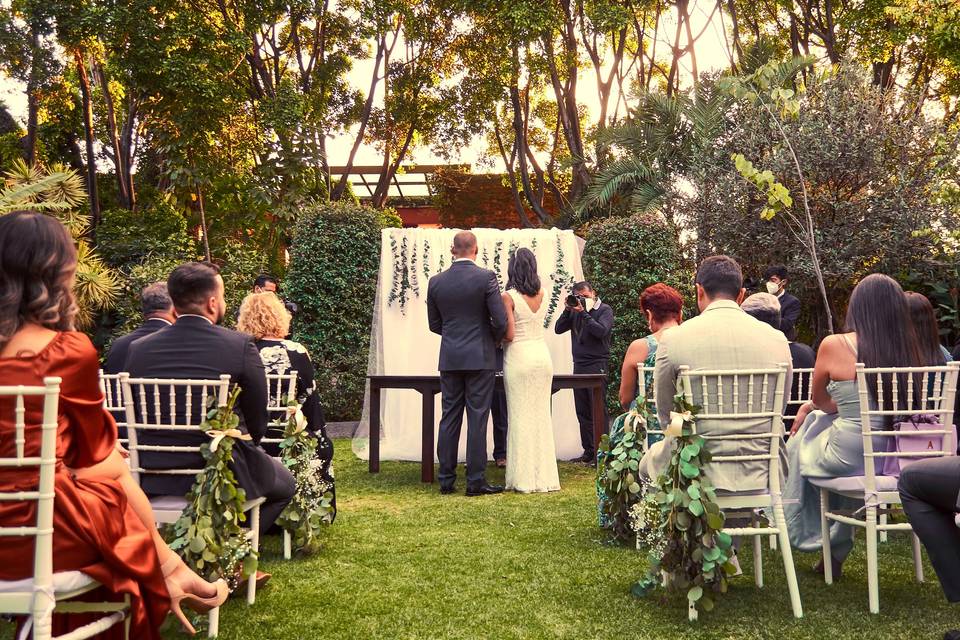 Boda en jardín