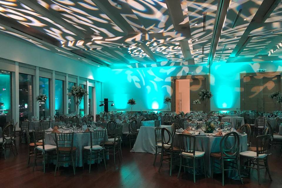 Salón para el evento