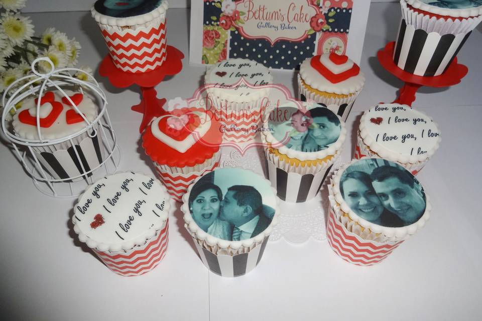 Cupcakes con fotos comestibles