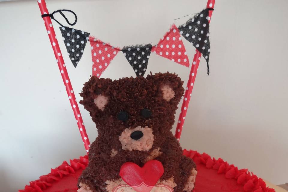 Pastel de oso 14 de febrero