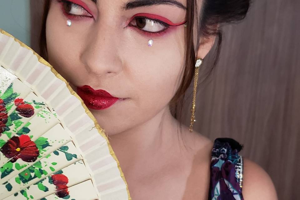 Maquillaje geisha