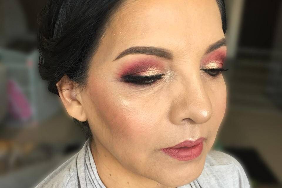 Maquillaje social de noche