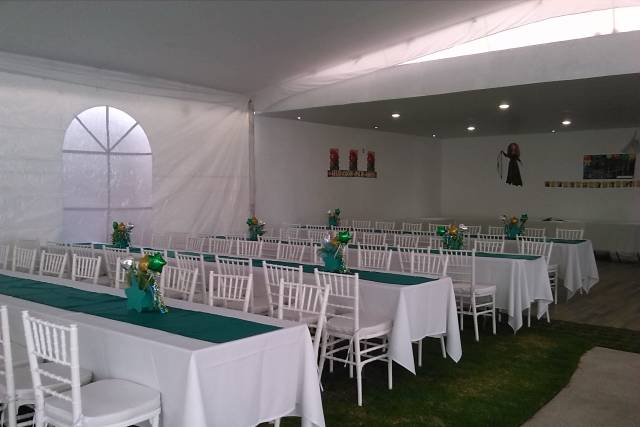 Mesa rectangular con tiffany