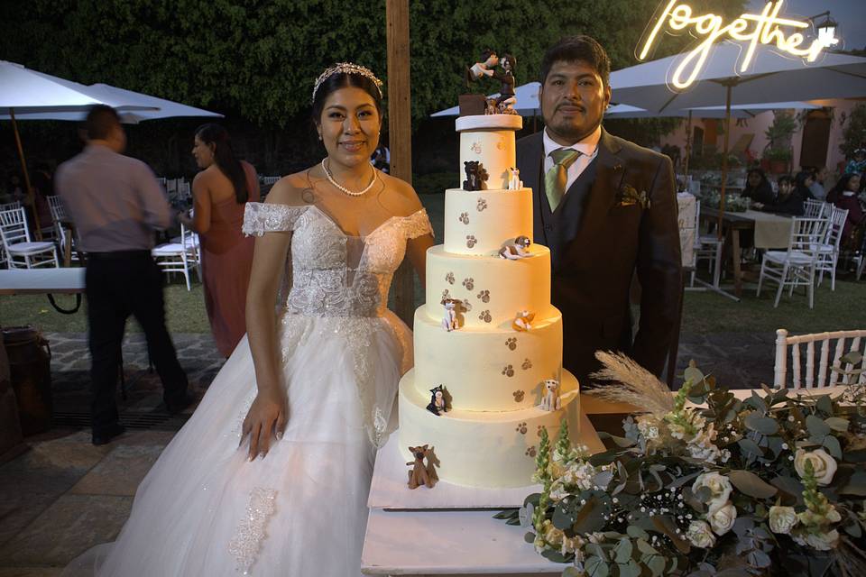 Novios y sus mascotas