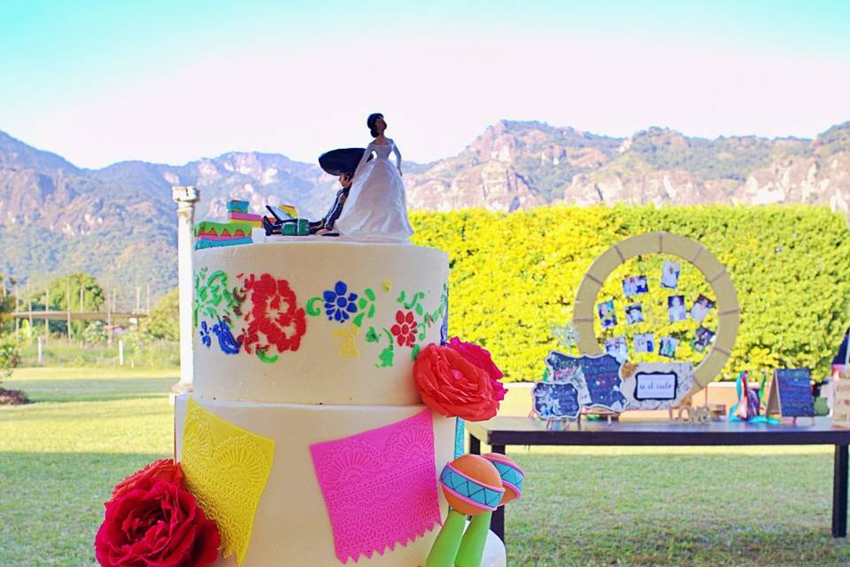 Pastel boda mexicana