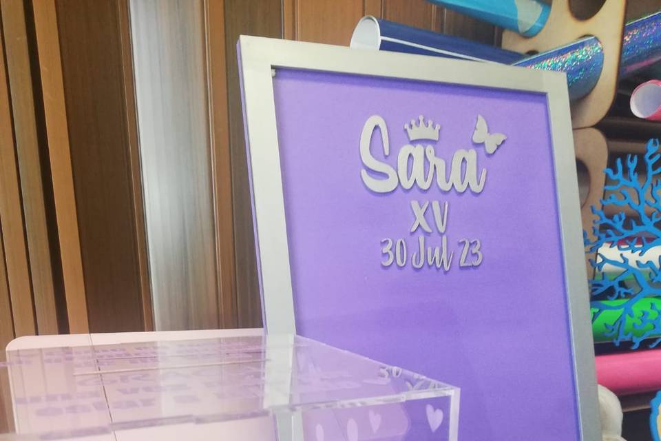 Caja de sobres acrílico