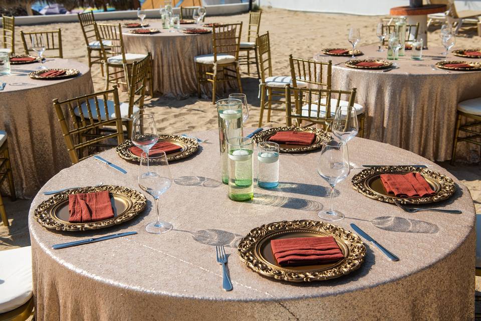 Banquet beach set up