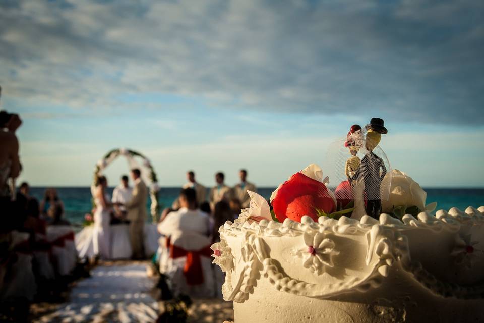 Cozumel boda en la playa