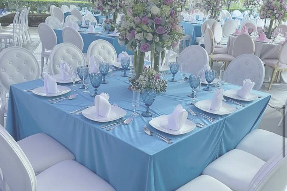 Montaje azul