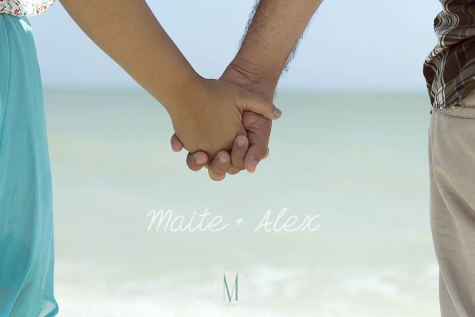 Maite+Alex Sesión en playa