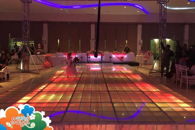 Espectacular pista iluminada