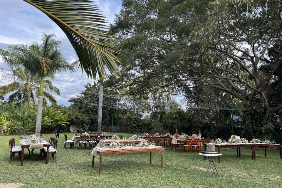 Boda jardín