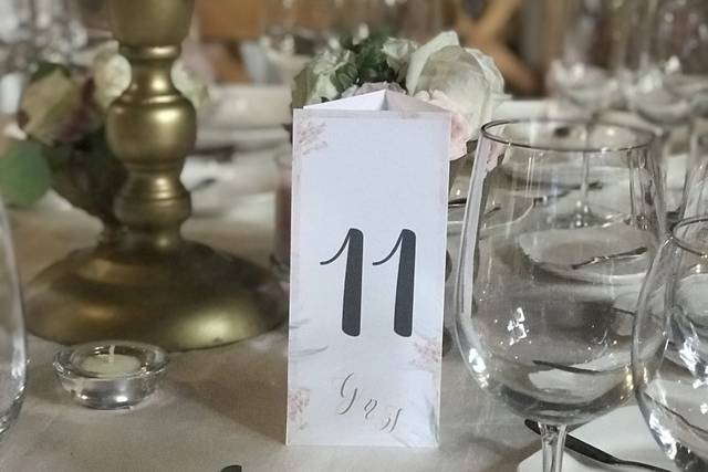 Importante el número de mesa