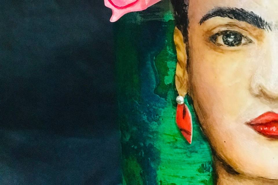 Frida pintada a mano