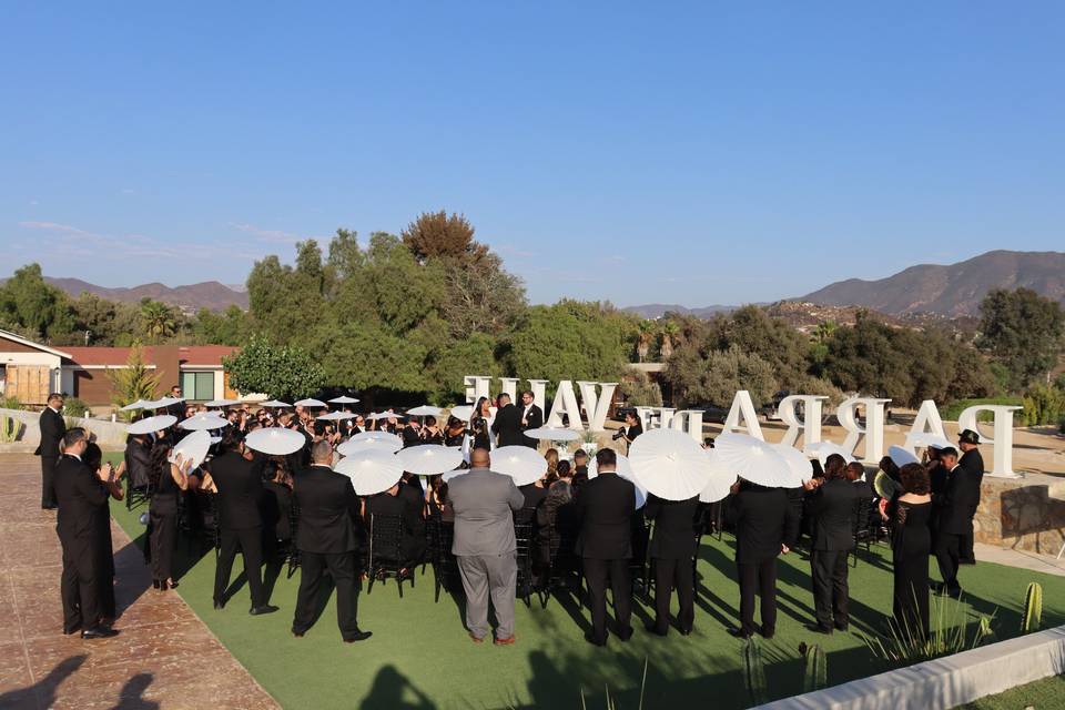 Ceremonia en alberca