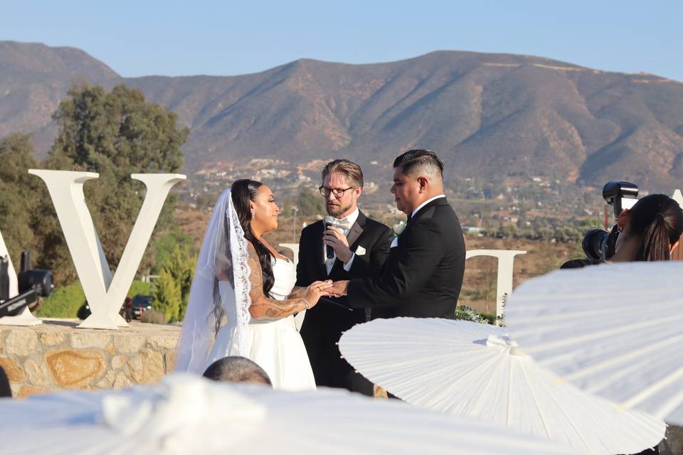 Ceremonia en alberca