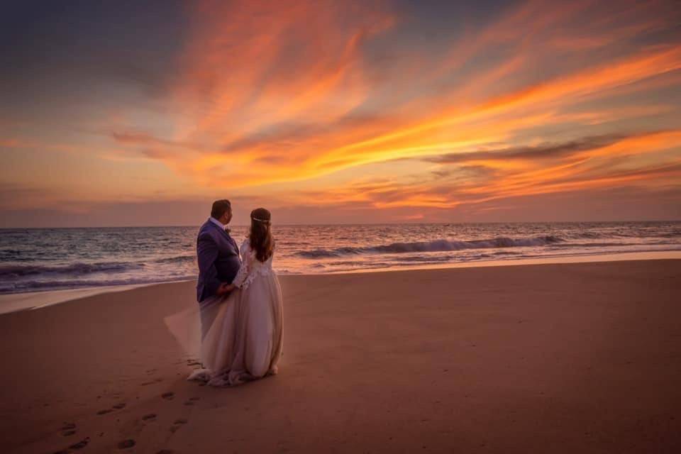 Atardecer en la playa