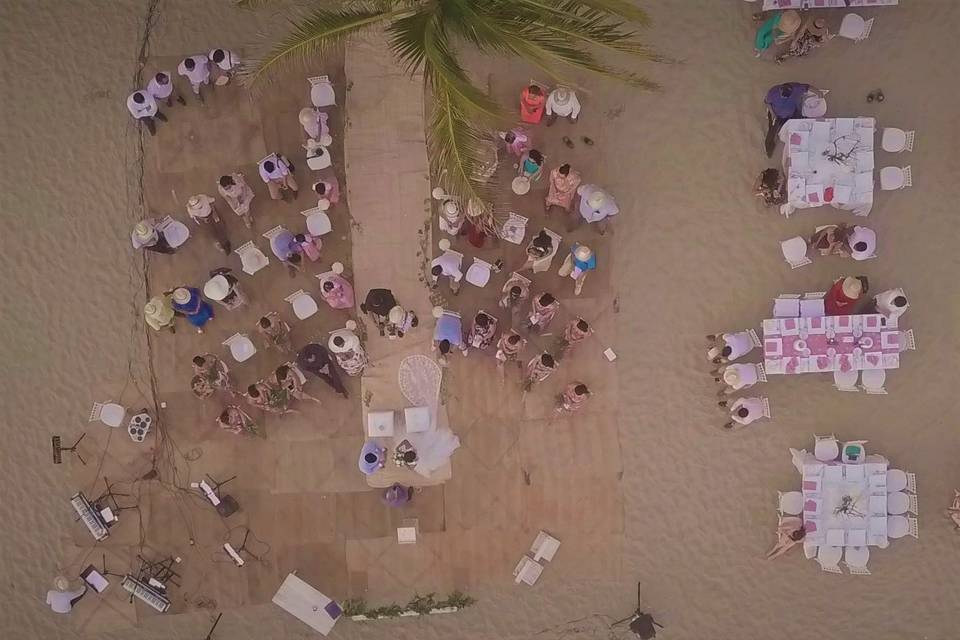 Todo el evento en la playa