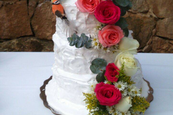 Pastel de boda floral